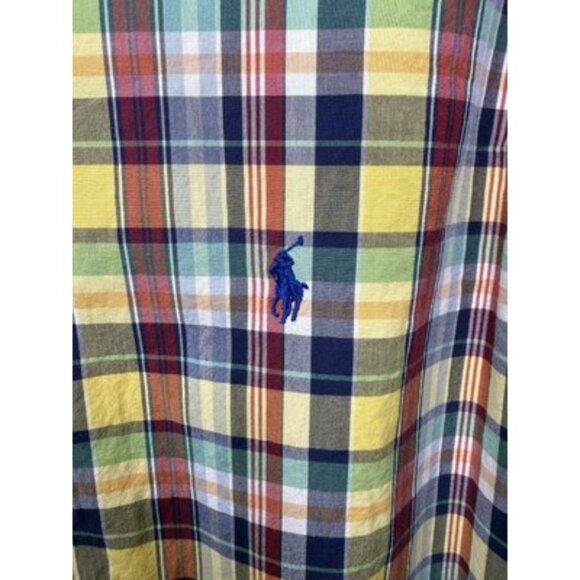 Ralph Lauren Men's Medium Multicolored Rainbow Button Down Long Sleeve Shirt - Picture 3 of 5